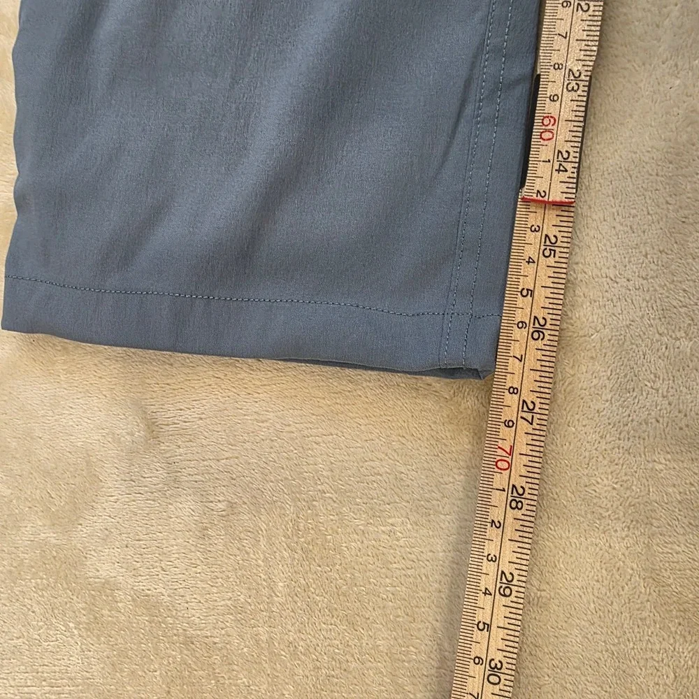 The North Face Mens Small Short Gray Hiking Trail Pants Integrated Belted Nylon